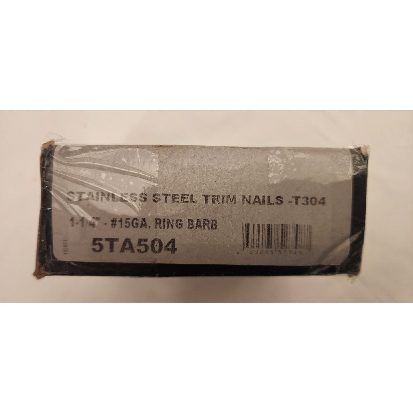CBI Stainless Steel Trim Nails 1-1/4 In. .15GA. Ring Barb - t304 - 1lb - Gray