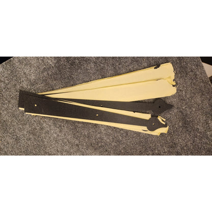 16 Inch Stamped Steel Spear Hinges Matte Black 2 Box Lot 16 Total Carriage Style