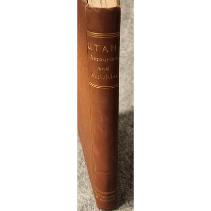 Utah Resources and Activities 1933 Vintage History Geography Book Illustrated