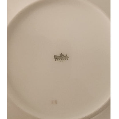 Rosenthal Aida White Velvet Bread Plates Set of 6 – Gold Trim – Excellent
