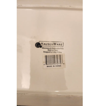 Hausenware Patriotic Plates 8.25 Inch Square Set of 3 American Flag Stars