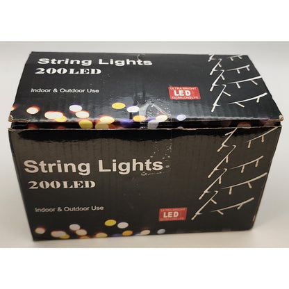 200 LED Outdoor RED String Lights. 66FT Red - Different Blinking Patterns - NIB