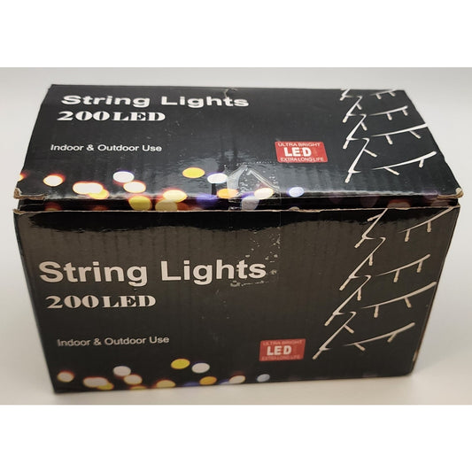 200 LED Outdoor RED String Lights. 66FT Red - Different Blinking Patterns - NIB