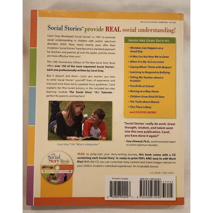 The New Social Story Book 10th Anniversary Edition by Carol Gray w/ CD