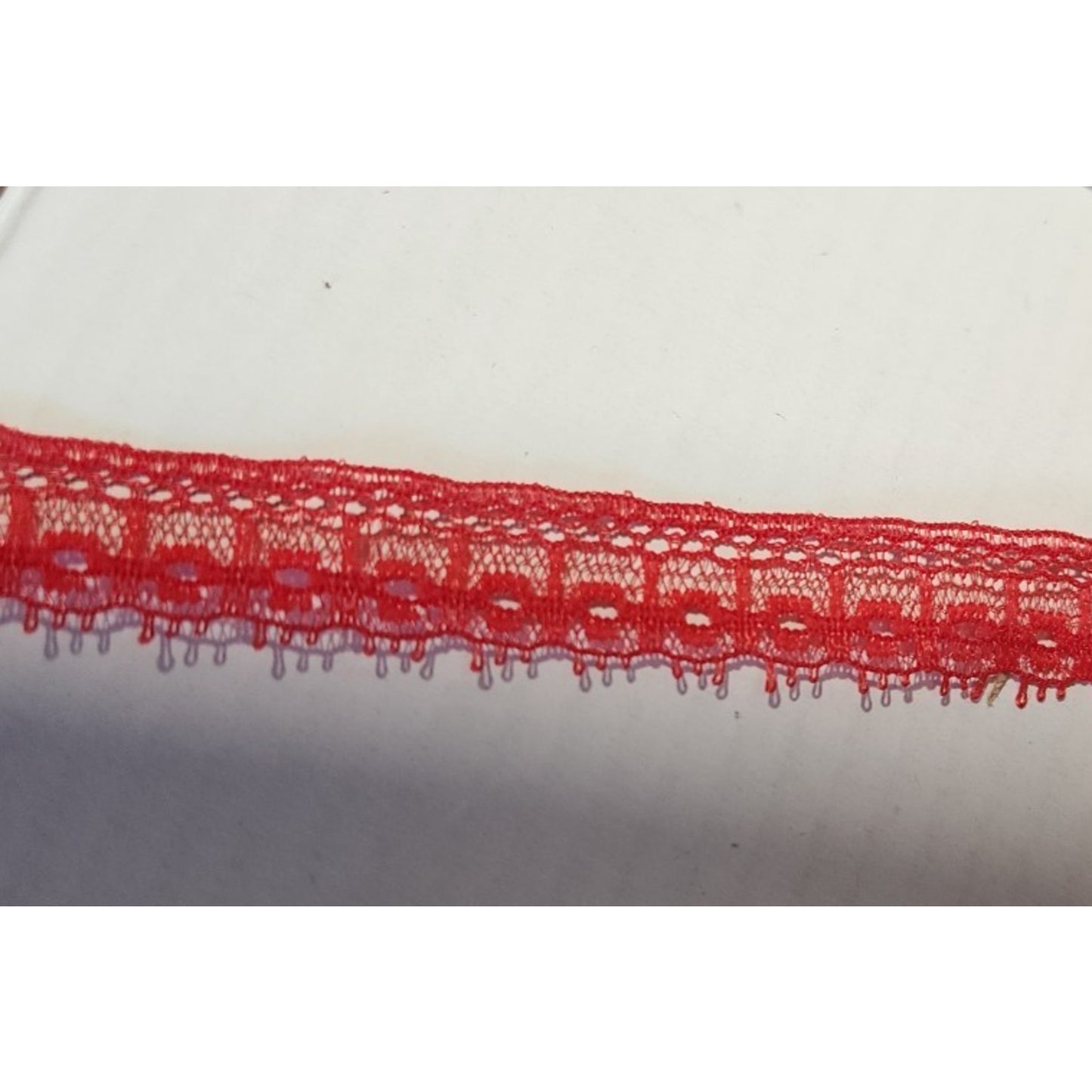 300+ Yards - RED Lace Trim - 1/2" - Native Textiles - #22250 - Red- web 208501