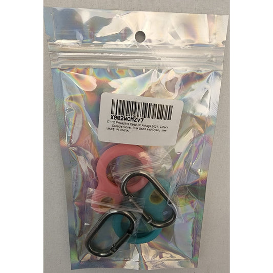 DTTO Protective Case - For Airtags - 2021 - 2 pack- Pink Sand and Cyan