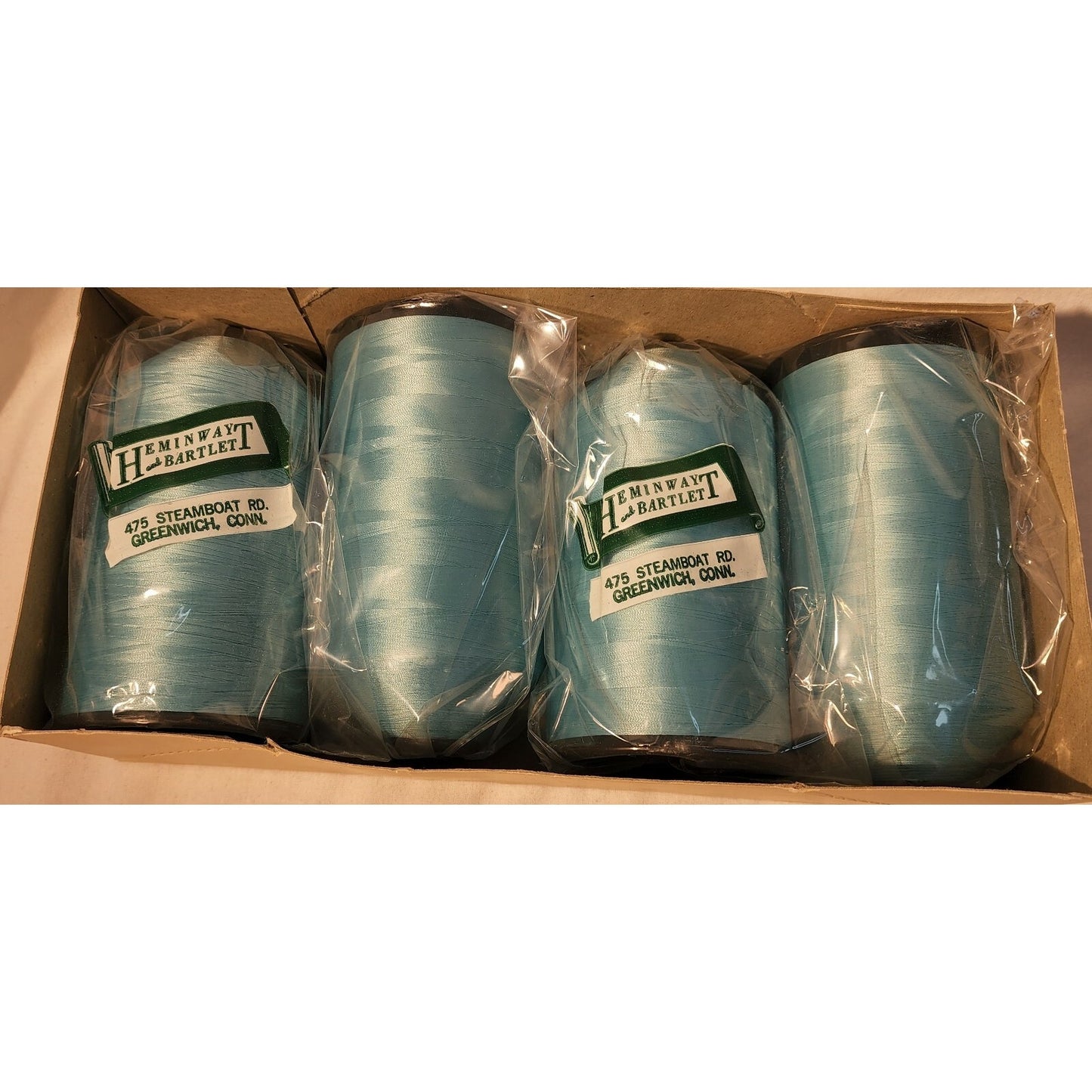 4 Spools - Heminway Bartlett HB-15 - Nylon - 8 oz Net, 10632 Empress Blue