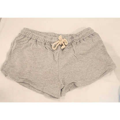 NWT Southern Spirit Heather Grey Smocked Lounge Shorts - Women's Size SMALL