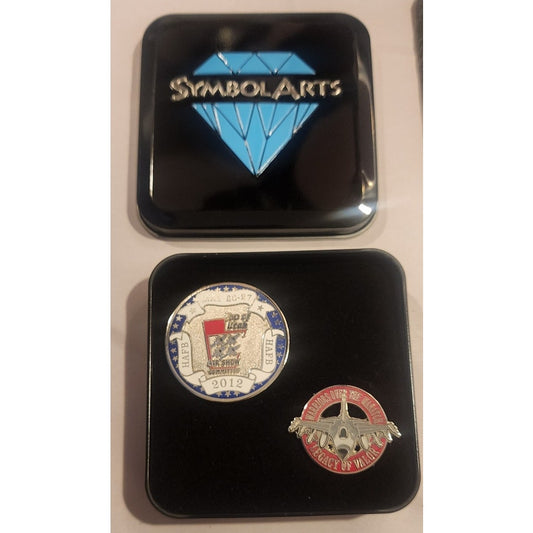 2012 Hill AFB Warriors Over the Wasatch Air Show Challenge Coin & Pin Set Utah