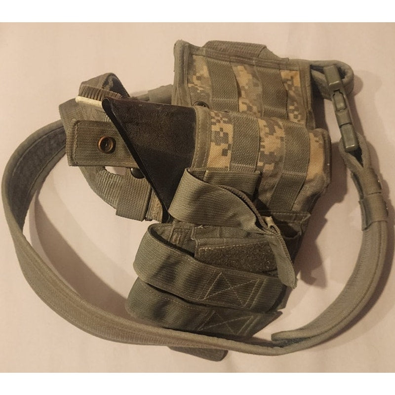 Vapor Tactical Spec‑Ops Holster on Duty Belt Rig – ACU – USGI Style