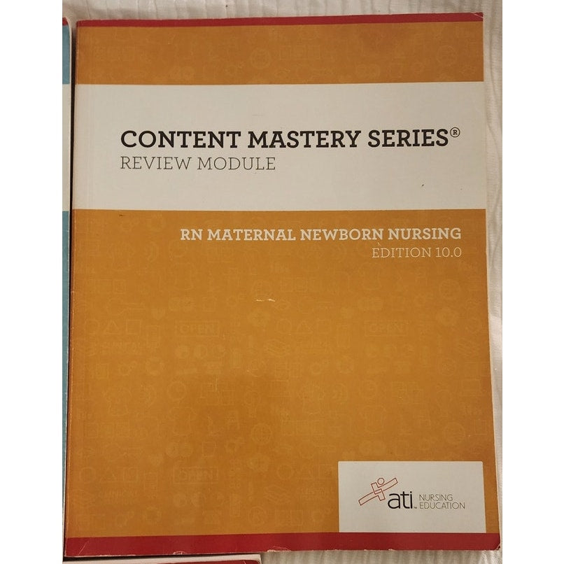 ATI RN Review Module Set (3 Books) Maternal Newborn, Children, Mental Health