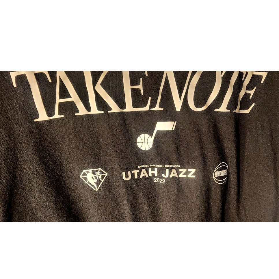 Nike Utah Jazz Take Note Playoff T Shirt Mens XXL Dark Gray 2022 NBA Basketball