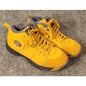 AZOOKEN Mens Size 11 EU 45 Yellow Fur Lined Winter Snow Boots Hiking Outdoor