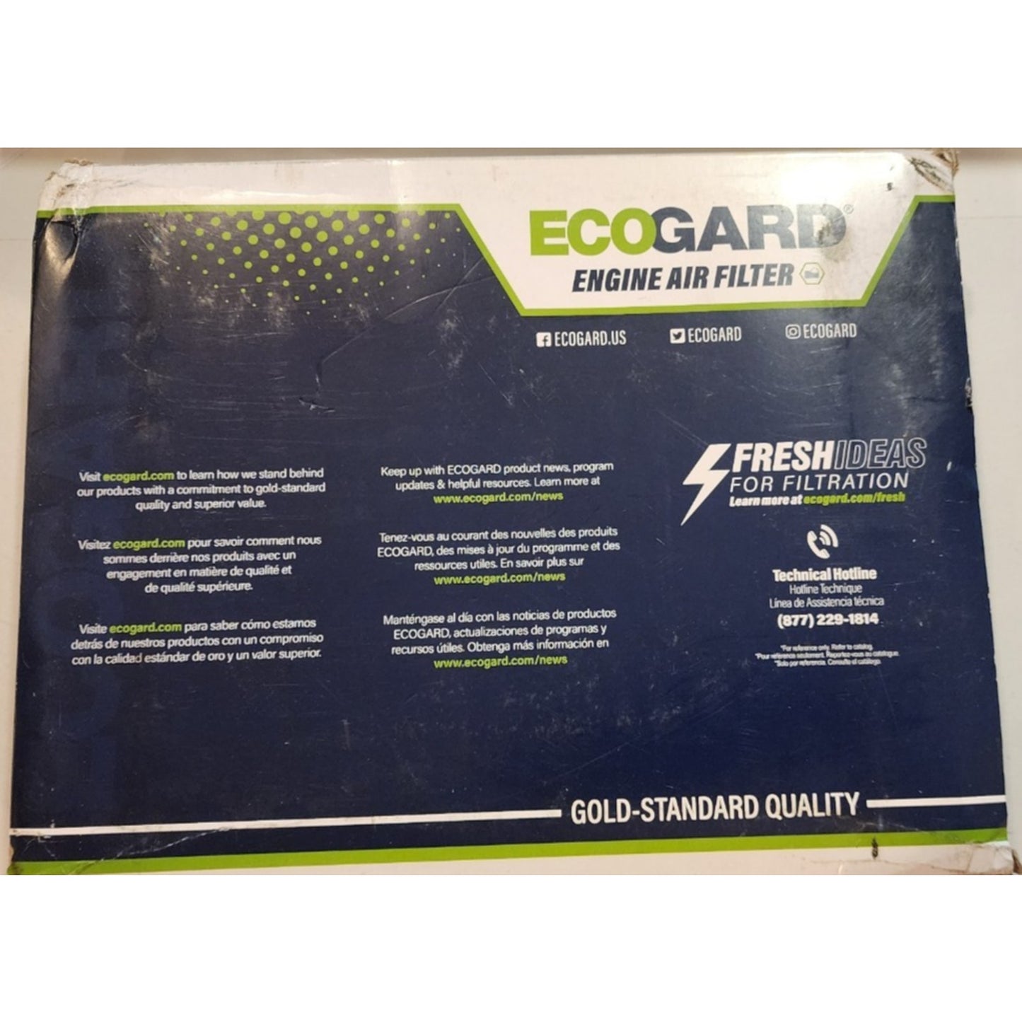 Ecogard XA5314 Air Filter - Fits Silverado 1500 1999-2017, Tahoe 2000-2019