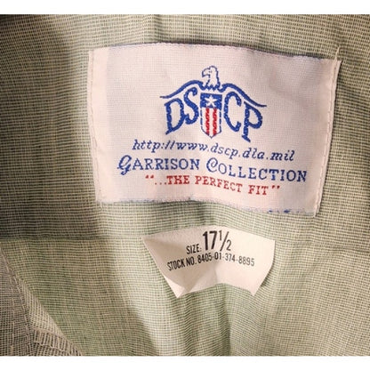 Garrison Collection By Davids Green Short Sleeve Button Up Shirt Size 17.5