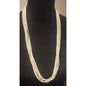 Marvello 5‑Strand Faux Pearl Necklace 30” Vintage Gold‑Tone Clasp