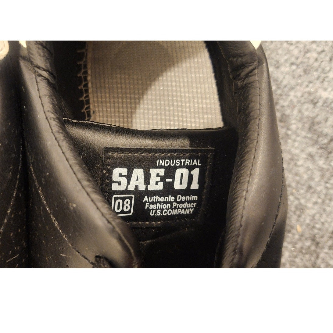 SAE-01 Mens Casual Sneakers Black White Size 11 US / EU 45 Shoes
