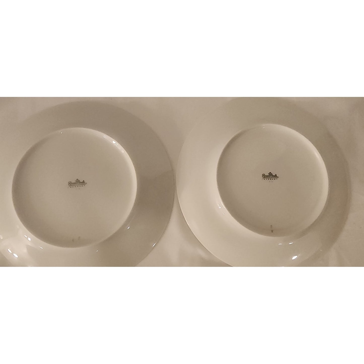 Rosenthal Aida White Velvet Salad Plates Set of 2 – Gold Trim