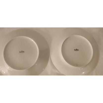 Rosenthal Aida White Velvet Salad Plates Set of 2 – Gold Trim