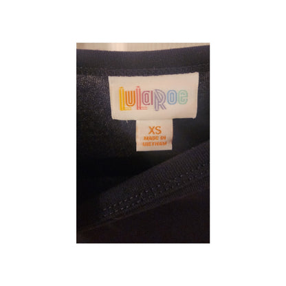 LuLaRoe - XS - Randy - Black Body - Halloween Arms - NWT