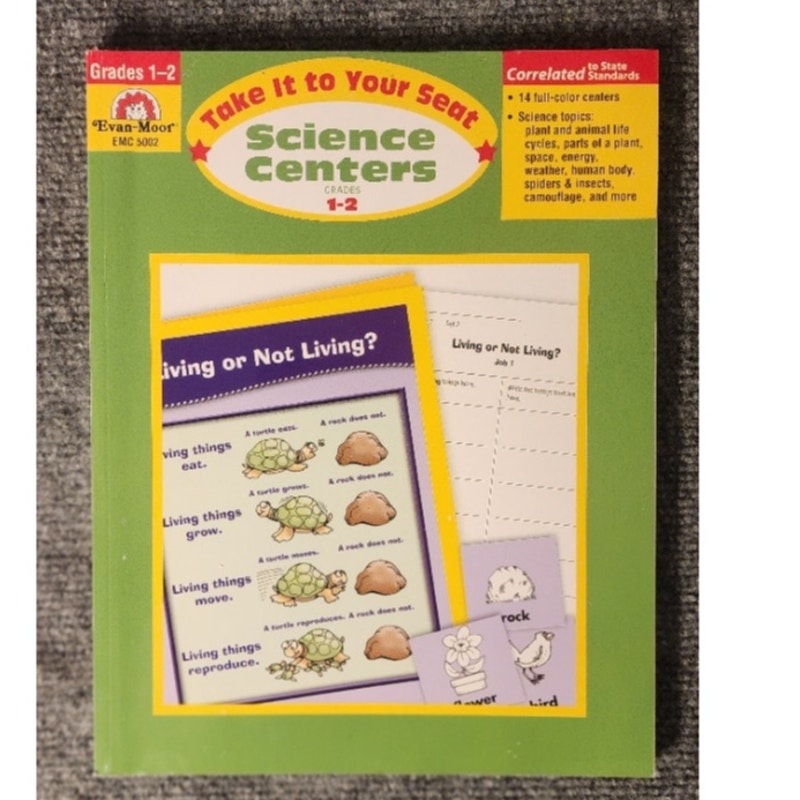 Evan-Moor Take It To Your Seat Centers Book Lot EMC 2401 5002 3716