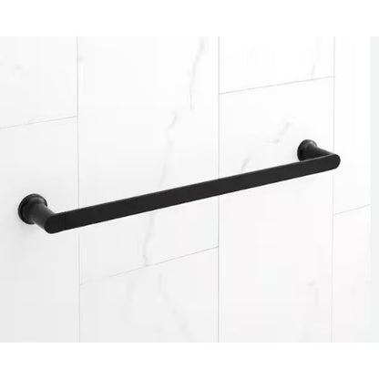 Signature Hardware Berwyn Matte Black Towel Bar Set - 18" & 24" (SHBW18TB2MB)