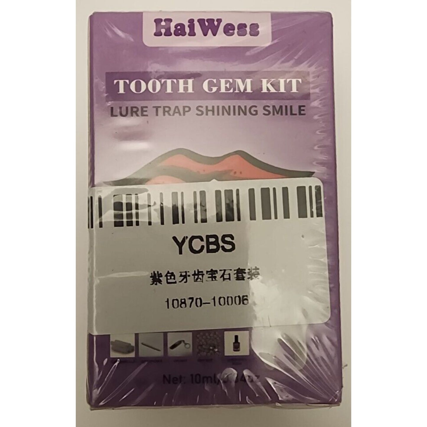 4 packs - HaiWess - Tooth Gem Kit - Have a party!! Exp 5/2027