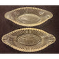 Vintage Clear Glass Relish Dishes Set of 2 – Hobnail Center & Ribbed Oval Design