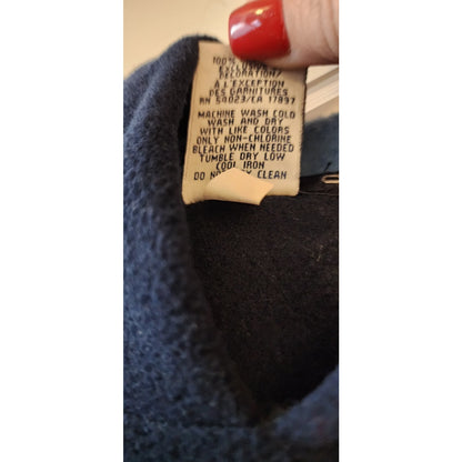 Old Navy Kids Size M (8) Blue Performance Fleece Pullover Hoodie - Blue on Blue