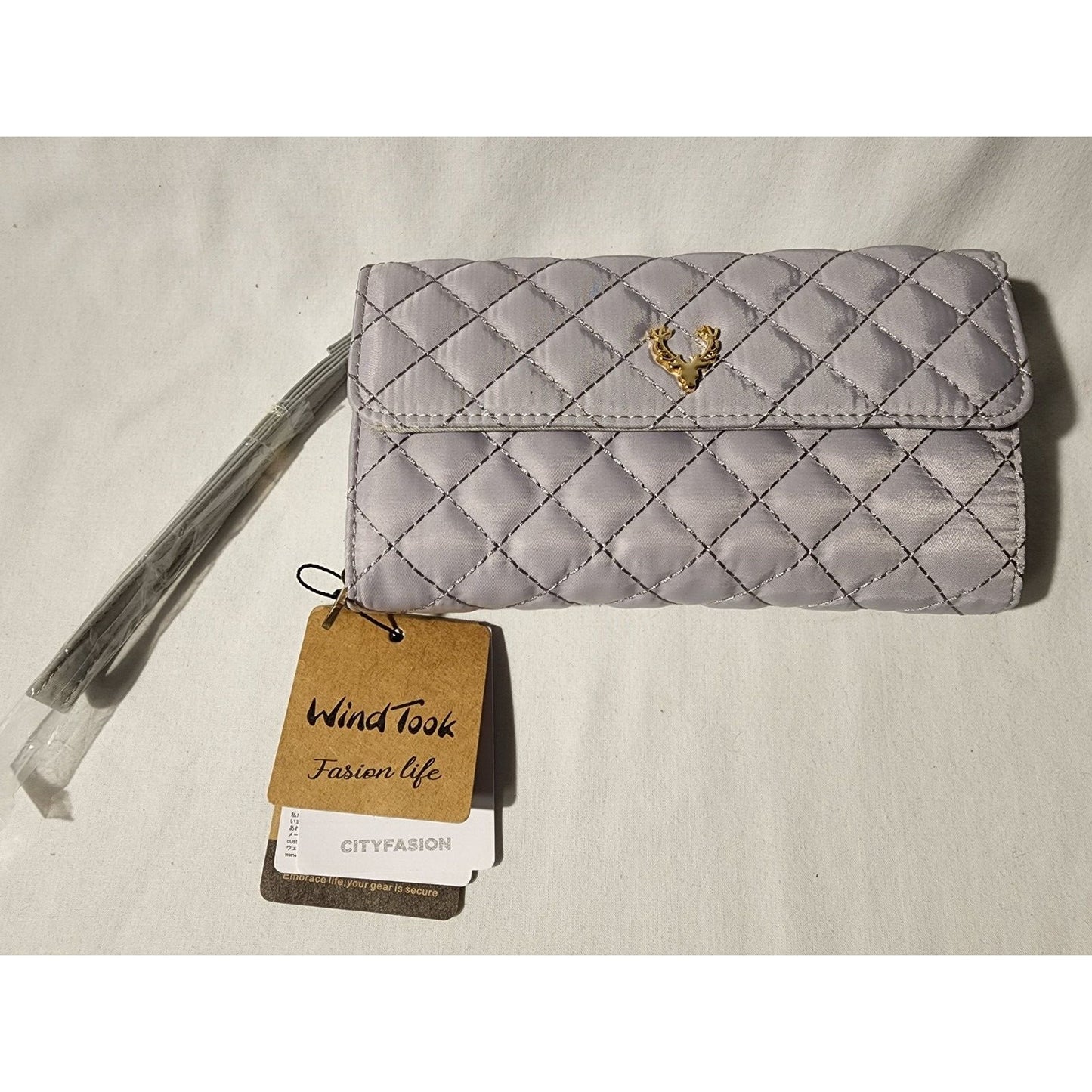 WindTook Women's Wallet - Zipper Wallet - WT-ZH9273 - Gray