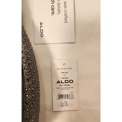 ALDO - Women's Handbag - Black with Rhinestones - IVALIAX D21- Apprx. 8X8 inches