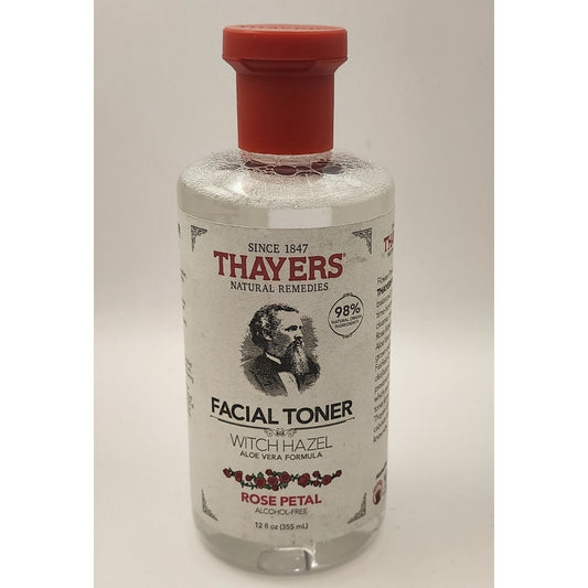 THAYERS Facial Toner - Witch Hazel, Aloe Vera Formula - 12 Oz - Rose Petal