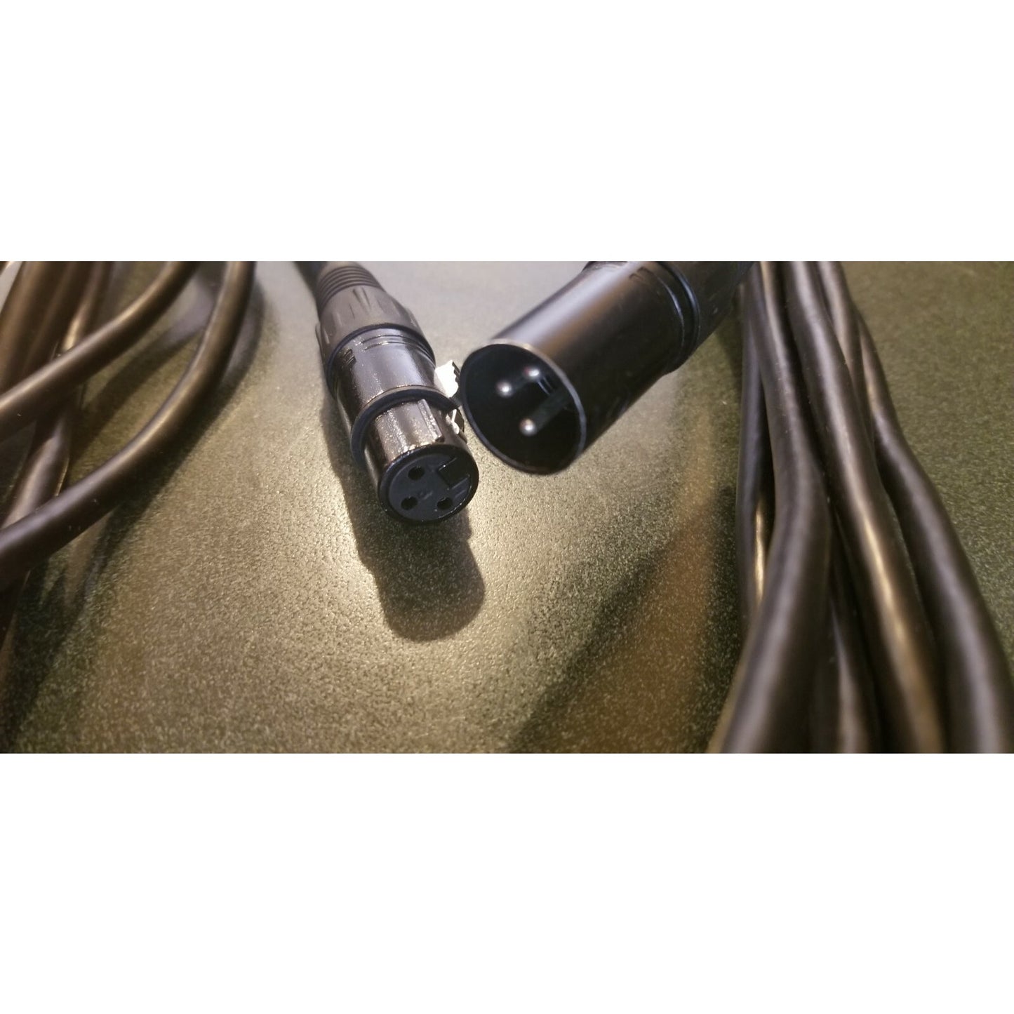 Microphone cable, black, 25' , Male to Female.