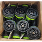 Box of 6 = Garden Hose Sprayers - 8 patterns - Green and Grey