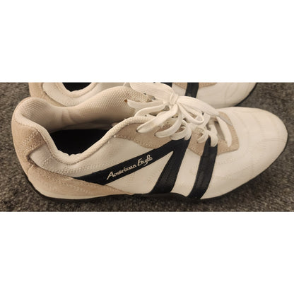 American Eagle Mens Retro Low Top Casual Sneakers Shoes Size 11 Cream White