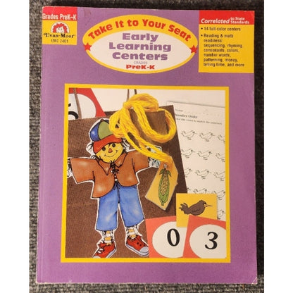 Evan-Moor Take It To Your Seat Centers Book Lot EMC 2401 5002 3716