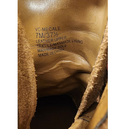 Vince Camuto Mecale Suede Combat Boots Brown Lug Sole Platform NWOT Size 7M