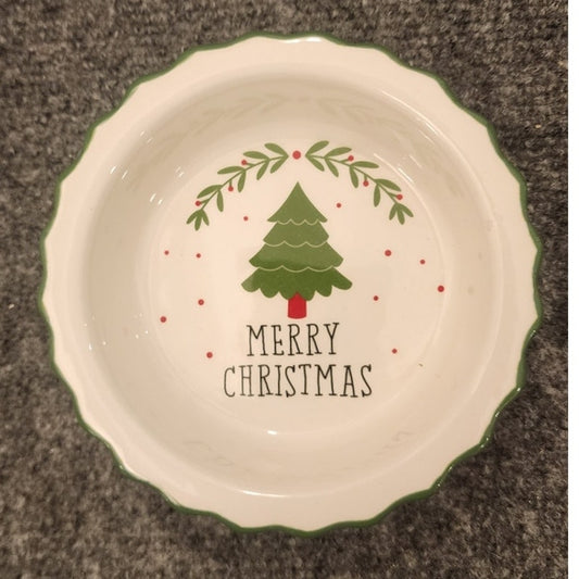 Sleigh Bell Bistro Small Dish Bowl 5.5 Inch Christmas Holiday Tableware