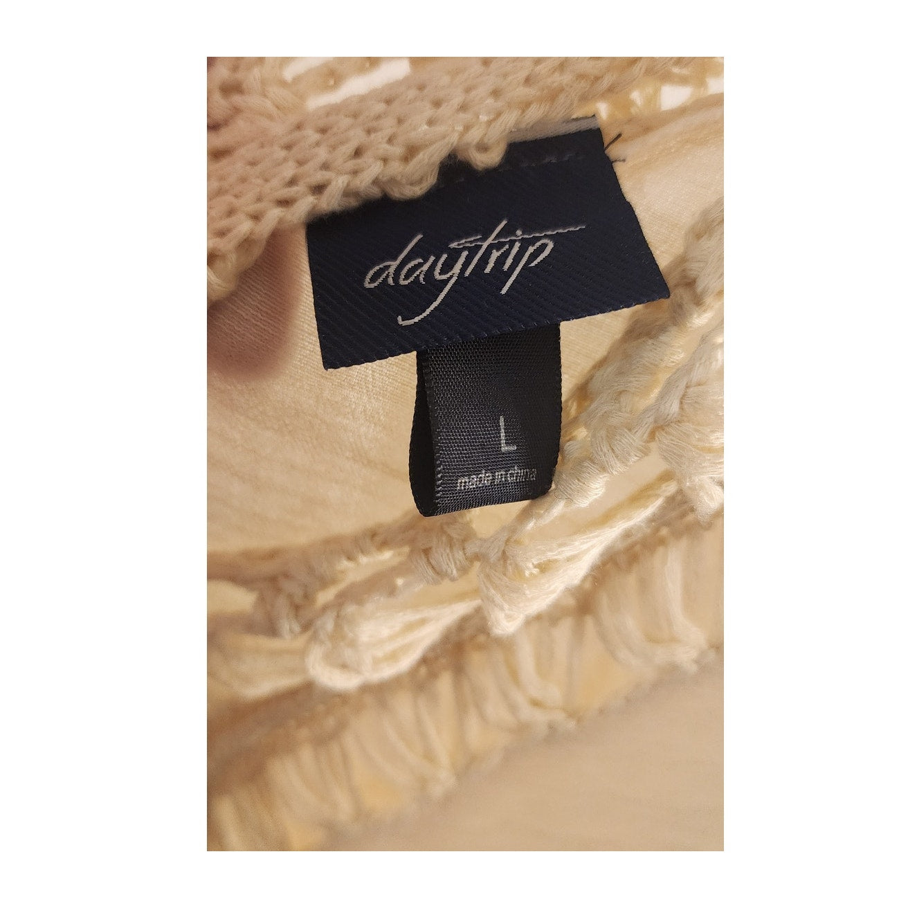 Daytrip - Knotted Pullover Blouse - Beige - Large