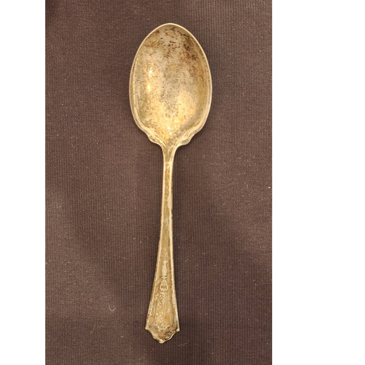 Vintage Reed & Barton Silverplate Spoon R&B A1 6 In 0.8 oz Floral Scroll