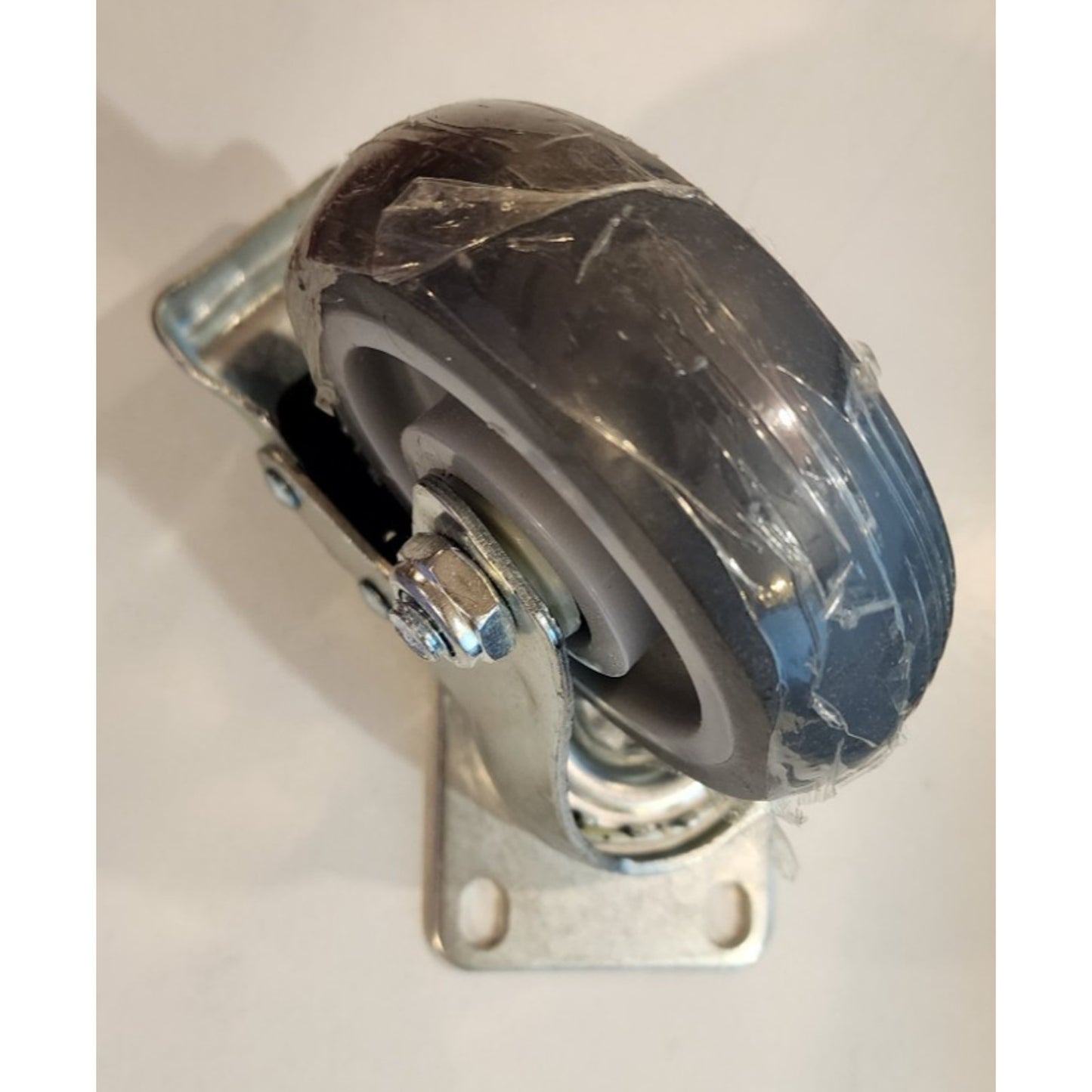 Polyurethane - Swivel Top - Plate Swivel Caster - 4" Gray Wheel -