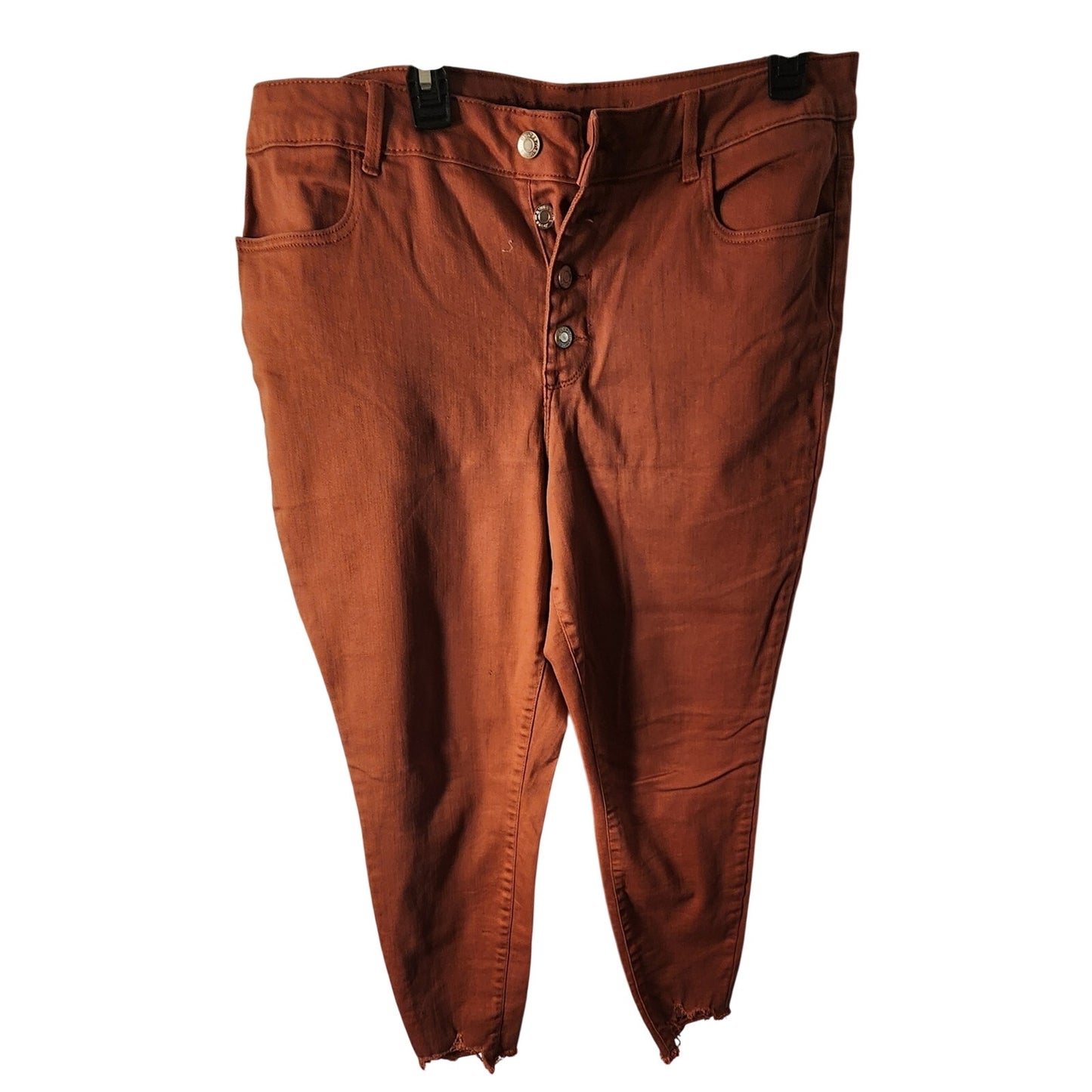 Maurices M Jeans XL Rust High Rise 4-Button Fly Stretch Denim