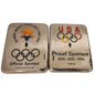 Lot of 2 US West Olympic Payphone Cash Vault Doors 2A-44-H Plates Only No Lock