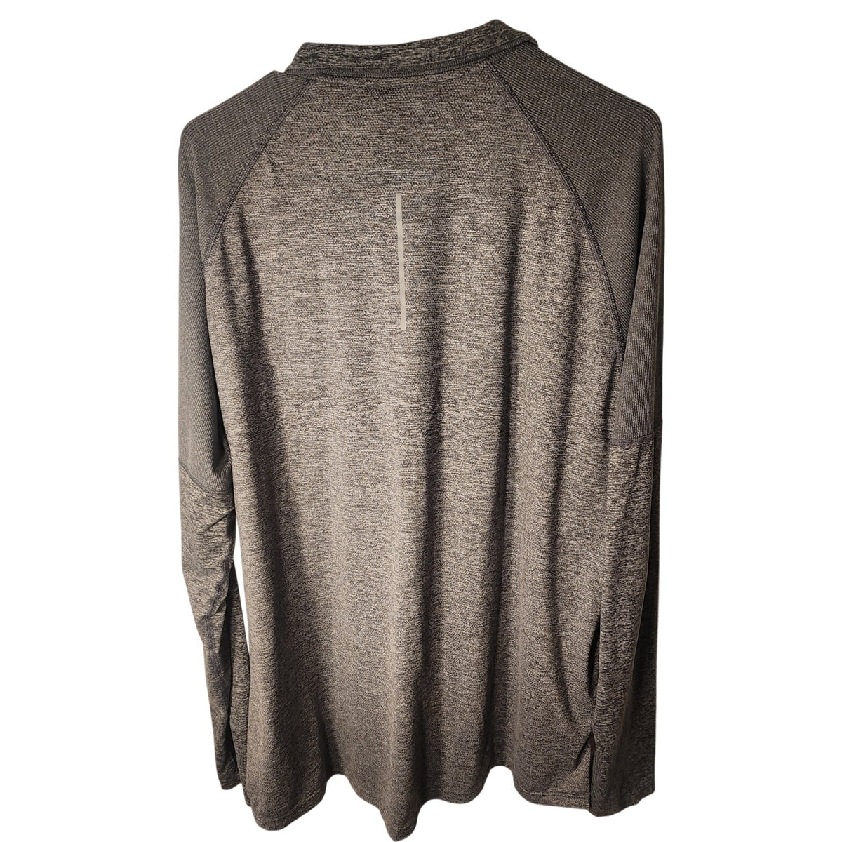 Nike Dri-FIT Mens XXL Long Sleeve 1/4 Zip Pullover Shirt Gray Heather Athletic