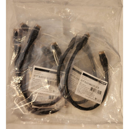 (LOT OF 10) legrand - VS 1Ft Black Snagless C6 CM Patch Cable - 576-135-001