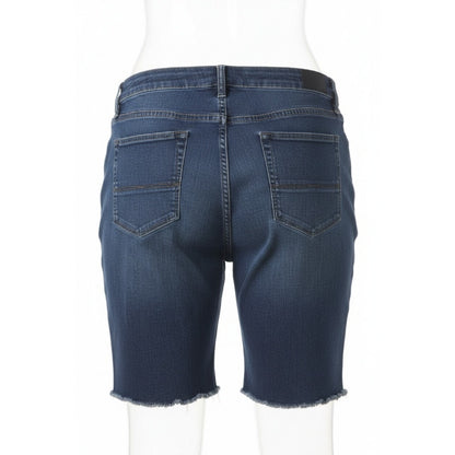 Soho - Bermuda Cut Off Jean Shorts - Frayed Leg Bottoms - Size 16