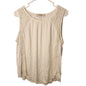 LOFT Ann Taylor Medium White Cutwork Lace Sleeveless Top Blouse