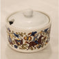 Vintage Villeroy & Boch Troubadour Lidded Sugar Bowl Folk Art Luxembourg