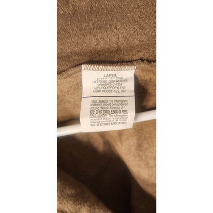 US Military Issue ECWCS Gen III Level 2 Desert Sand Thermal Underwear Top - L