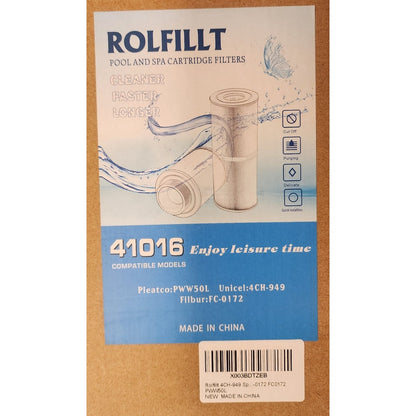 Rolfillt Pool and Spa Cartridge Filters 2 Pack Model 41016 Replacement New